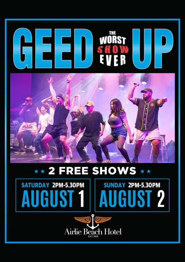 Event Poster for Geed Up | Airlie Beach | EventsontheHorizon.com