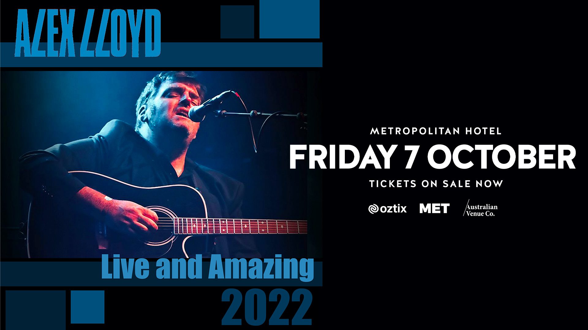 Event Poster for Alex Lloyd (Live) | Mackay | EventsontheHorizon.com