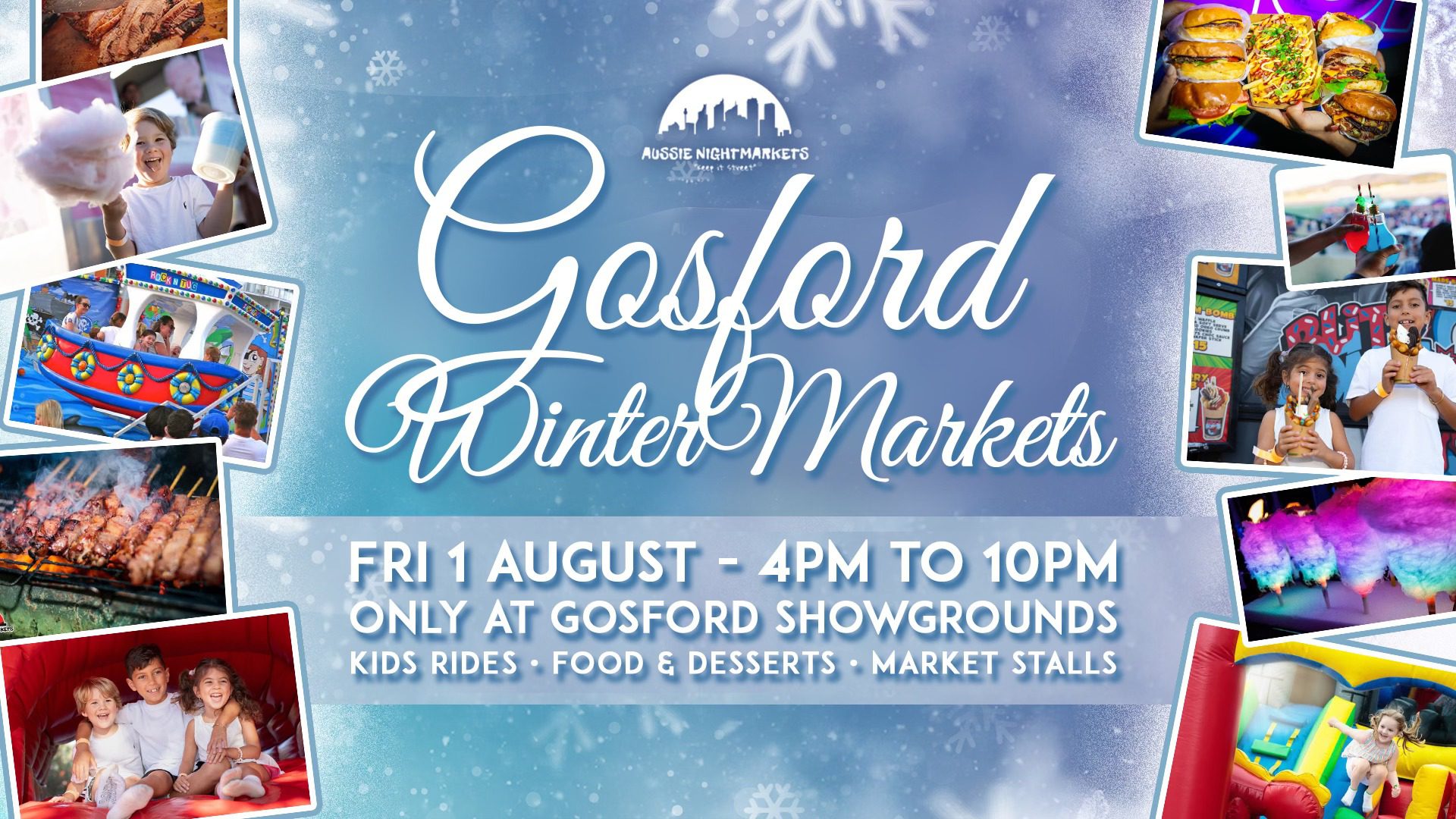 Event Poster for Aussie NightMarkets | Gosford | EventsontheHorizon.com