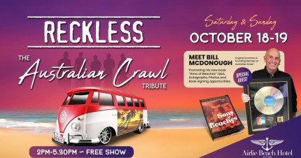 Event Card poster for Reckless – Australian Crawl Tribute | Airlie Beach