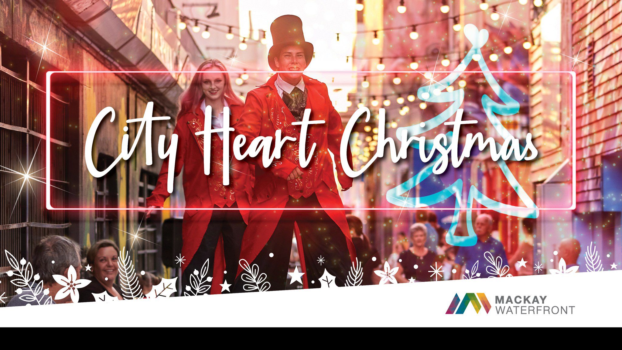 Event Poster for City Heart Christmas | Mackay | EventsontheHorizon.com