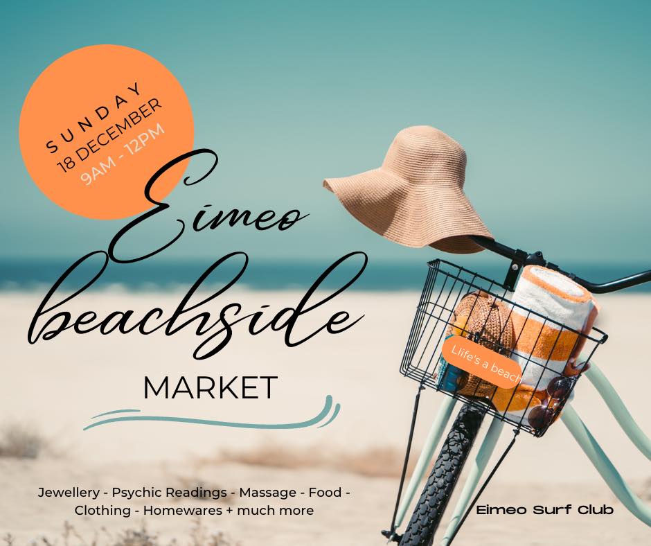 Event Poster for Eimeo Beachside Market | EventsontheHorizon.com