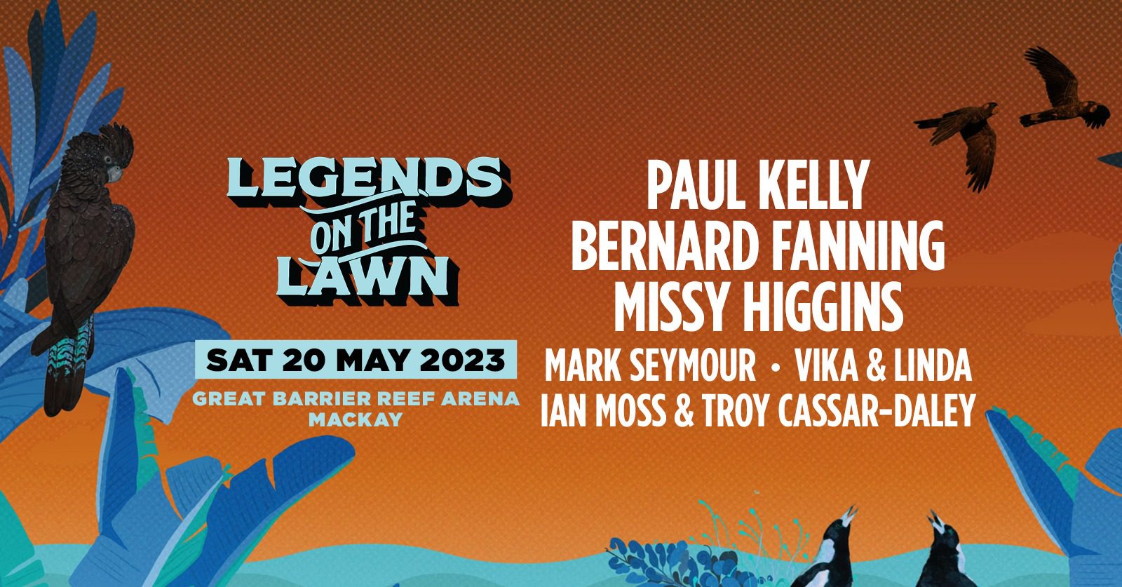 Event Poster for Legends on the Lawn 2023 | Mackay | EventsontheHorizon.com