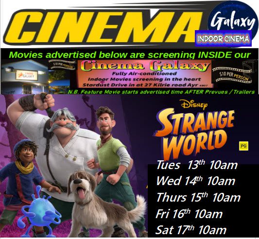 Event Poster for Strange World (Movie) @ Galaxy Indoor Cinema | Ayr | EventsontheHorizon.com