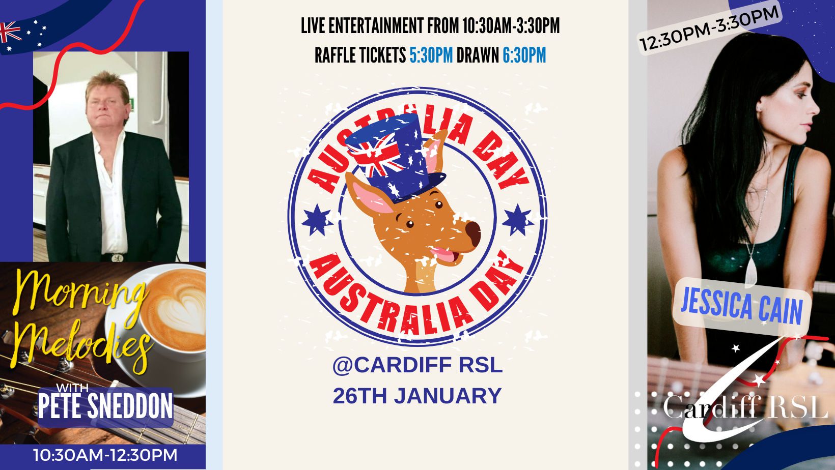 Event Poster for Australia Day @ Cardiff RSL | EventsontheHorizon.com