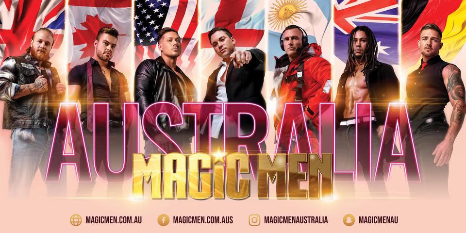 Event Poster for Magic Men Take Over Airlie Beach | EventsontheHorizon.com