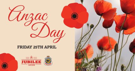 Event Card poster for ANZAC Day | Jubilee Pocket
