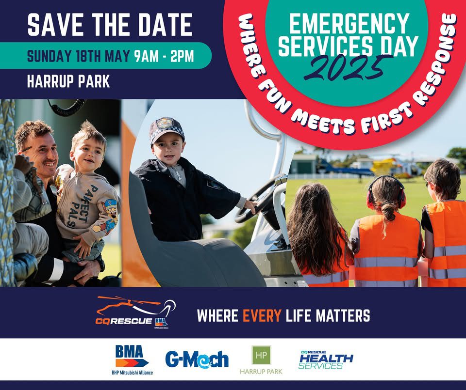 Event Poster for Emergency Services Day @ Harrup Park | Mackay | EventsontheHorizon.com