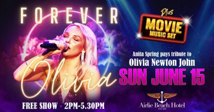 Event Card poster for Forever Olivia @ Airlie Beach Hotel
