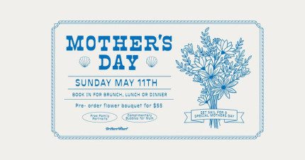 Event Card poster for Mothers Day @ Drifters Wharf | Gosford