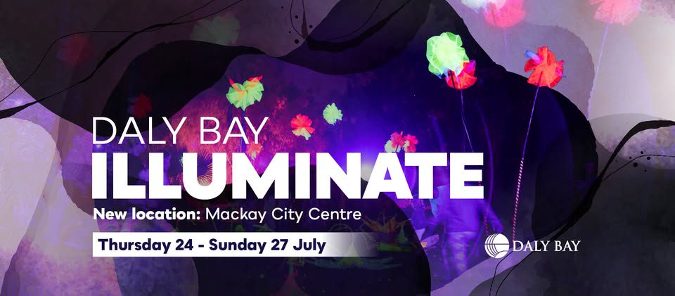 Event Poster for Daly Bay Illuminate | Mackay | EventsontheHorizon.com