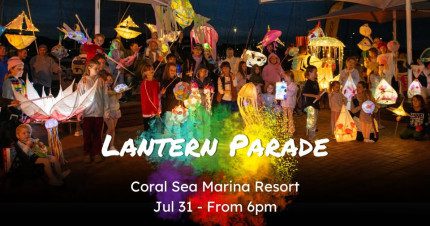 Event Card poster for Coral Sea Marina Lantern Parade | Airlie Beach