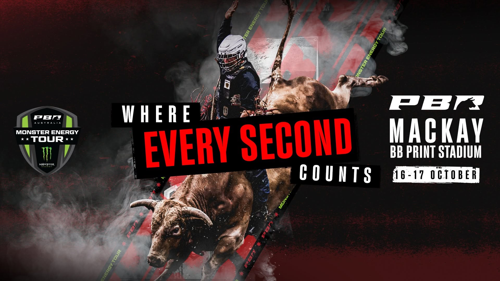 Event Poster for PBR Monster Energy Tour Mackay Invitational | EventsontheHorizon.com