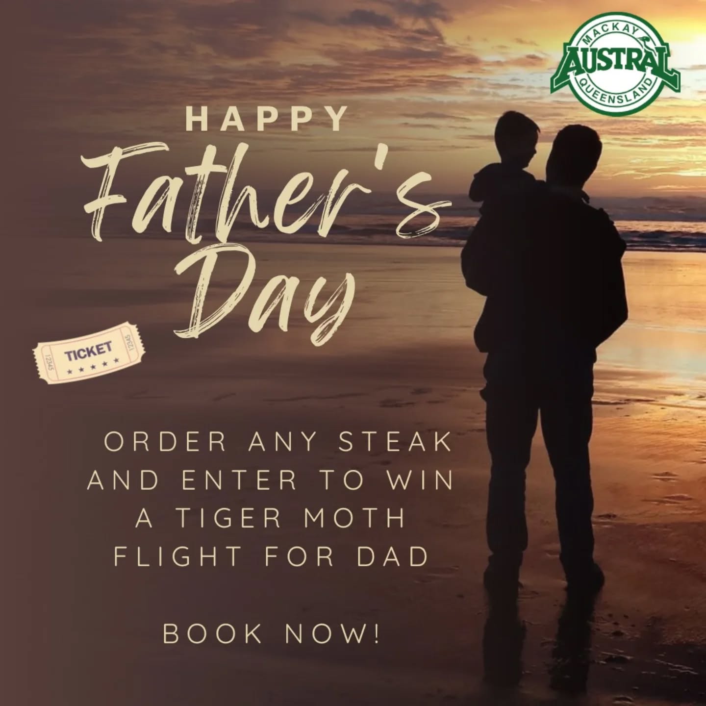 Event Poster for Father’s Day @ Austral Hotel | Mackay | EventsontheHorizon.com