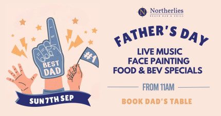 Event Card poster for Father’s Day @ Northerlies | Airlie Beach