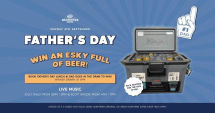 Event Card poster for Father’s Day @ Seabreeze Hotel | Mackay