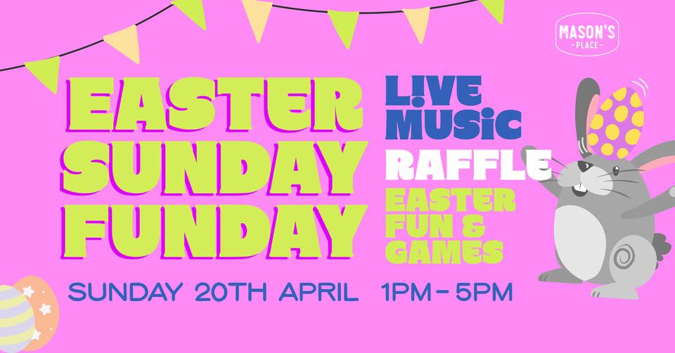 Event Poster for Easter Sunday Funday @ The Ary Toukley | EventsontheHorizon.com