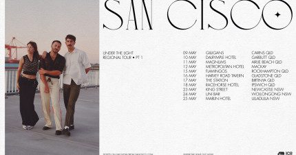 Event Card poster for San Cisco – Under the Light Regional Tour | Airlie Beach