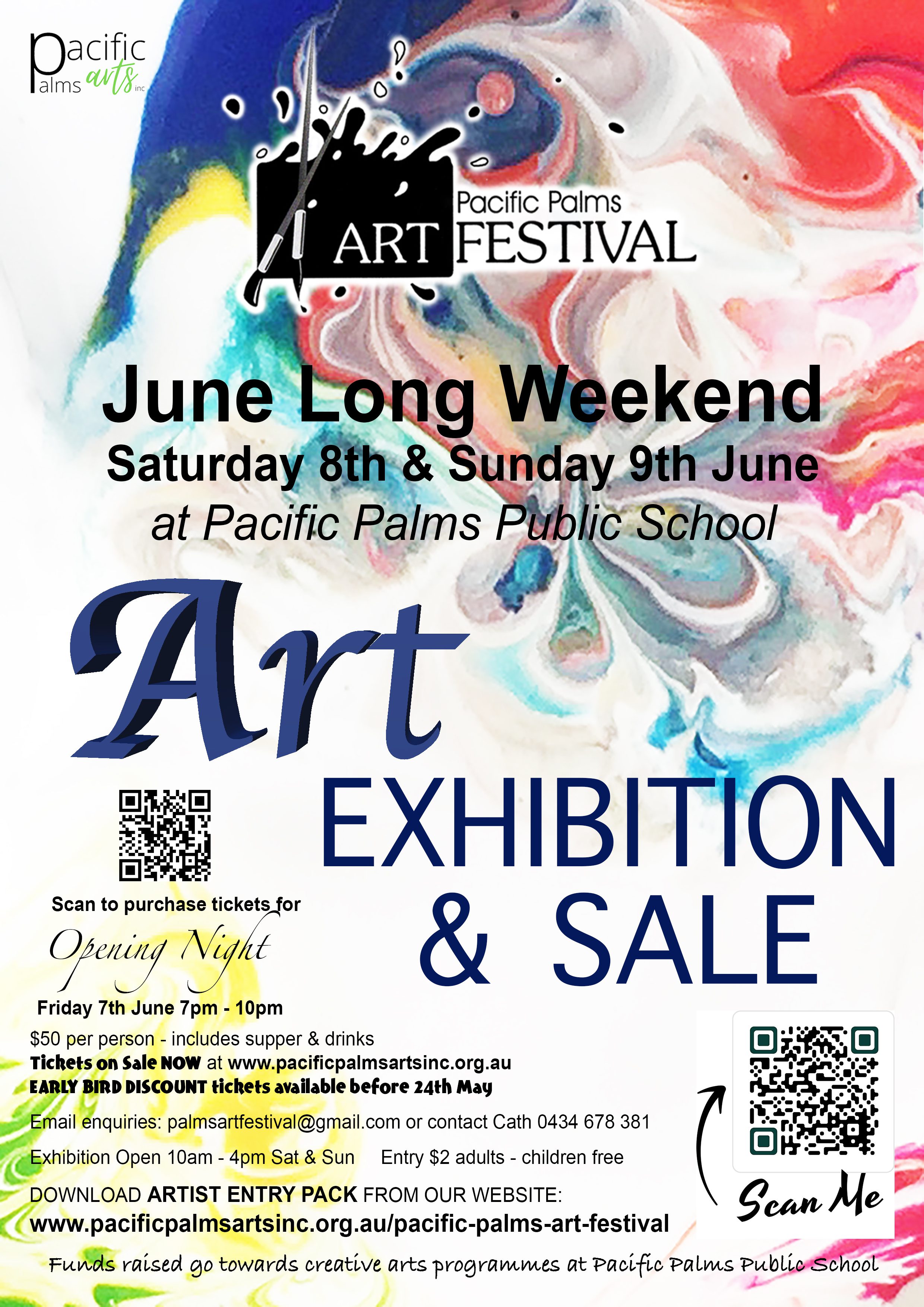 Event Poster for Pacific Palms Art Festival | EventsontheHorizon.com