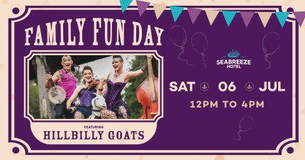 Event Card poster for Family Fun Day ft Hillbilly Goats | Mackay