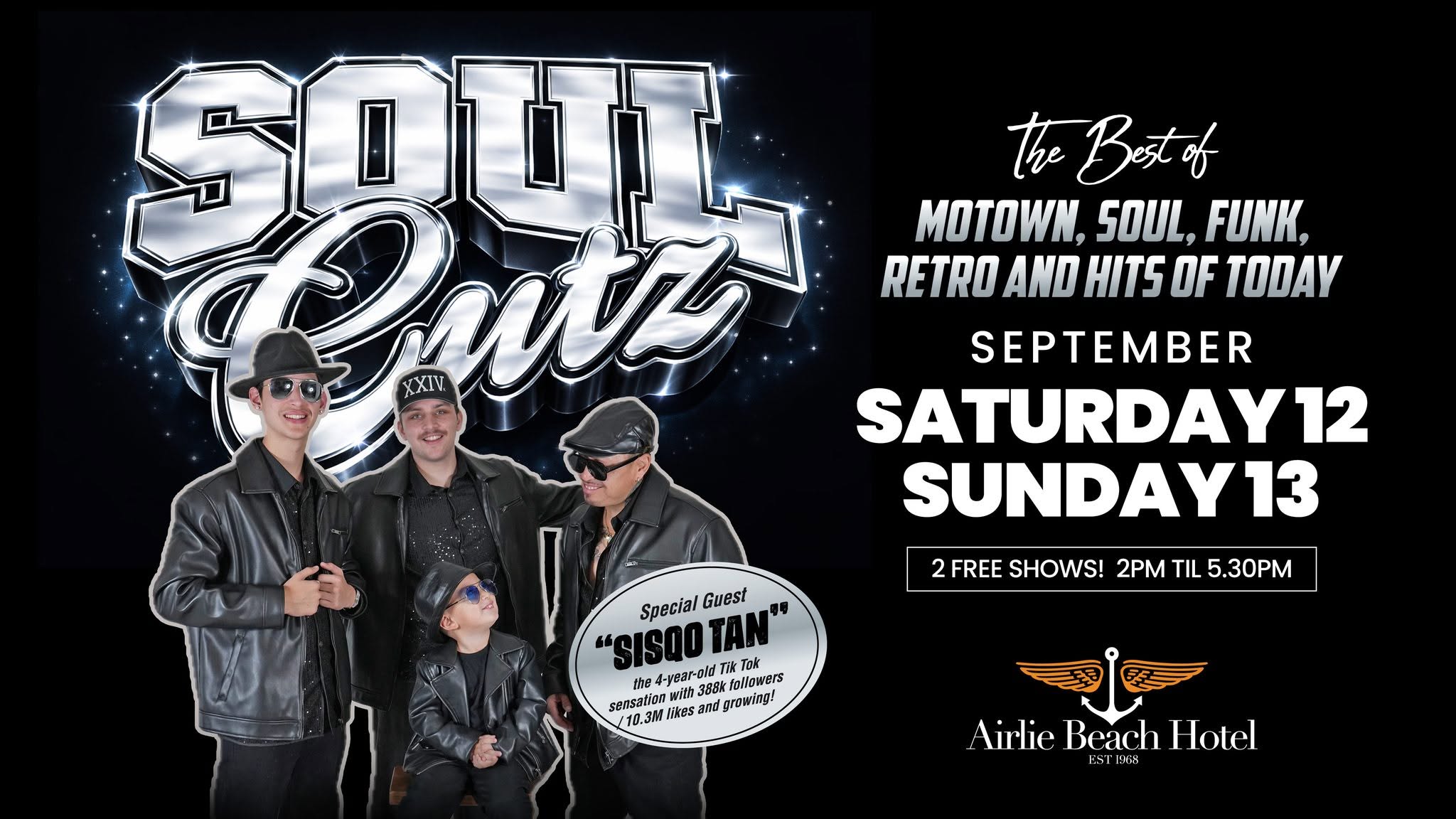 Event Poster for SoulCutz | Airlie Beach Hotel | EventsontheHorizon.com