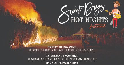 Event Card poster for Burdekin Cultural Fair featuring First Fire – Sweet Days Hot Nights Festival