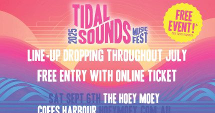 Event Card poster for Tidal Sounds Music Festival | Coffs Harbour