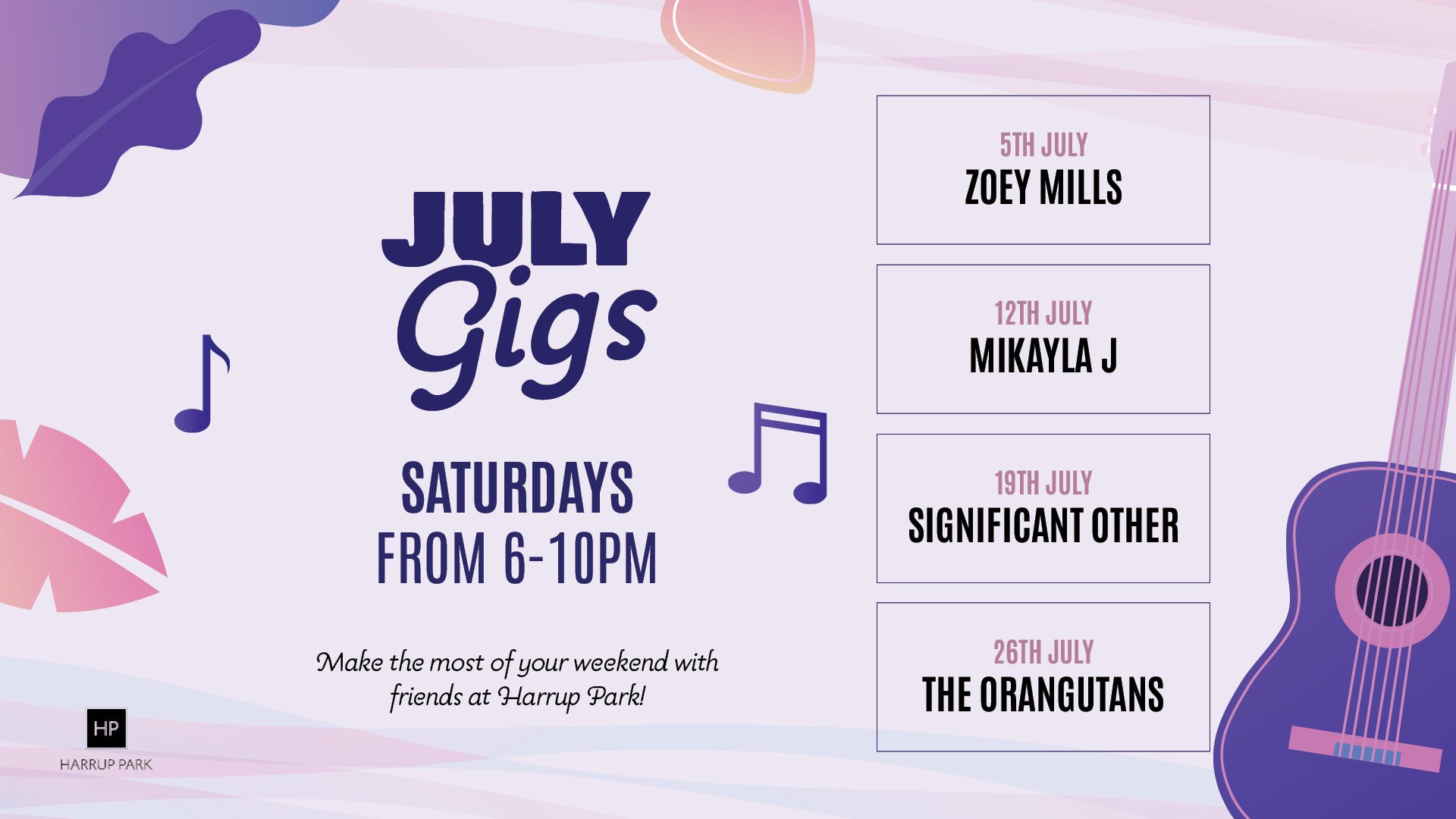 Event Poster for Mikayla J (Live) @ Harrup Park | Mackay | EventsontheHorizon.com