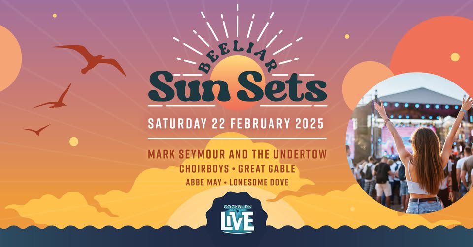 Event Poster for Beeliar Sun Sets | EventsontheHorizon.com
