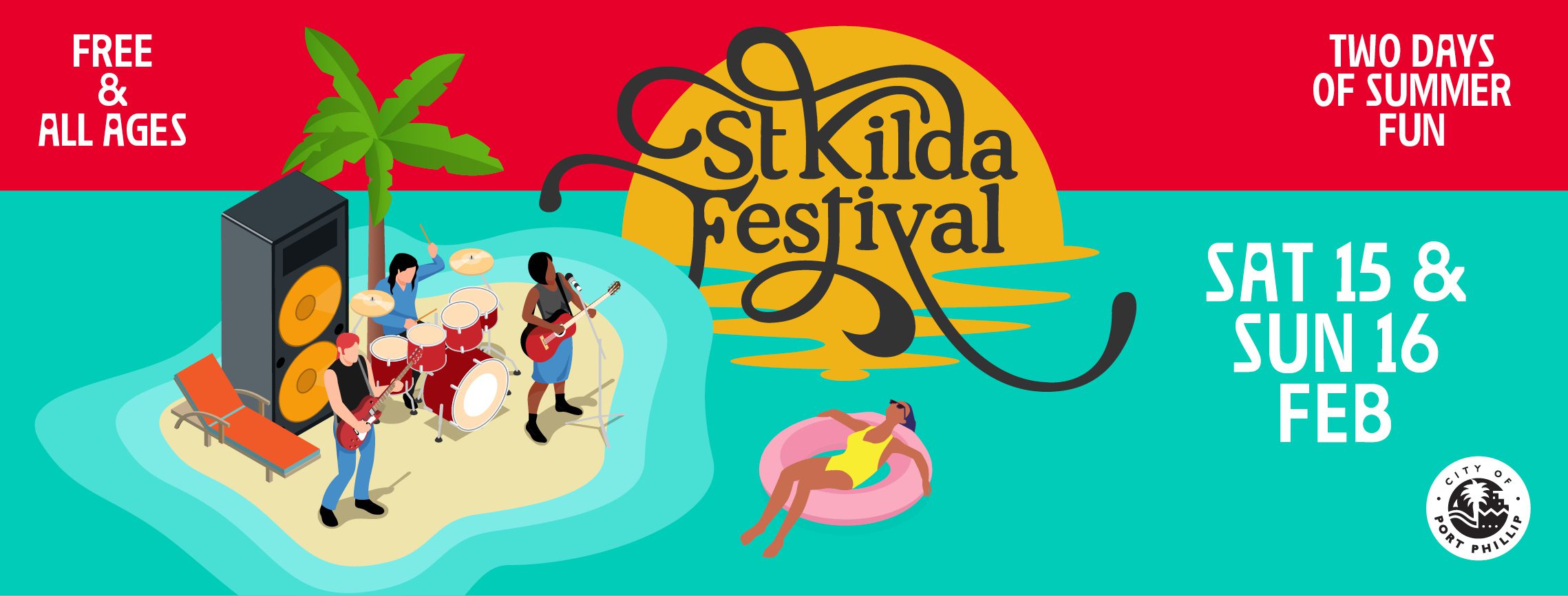 Event Poster for St Kilda Festival 2025 | EventsontheHorizon.com