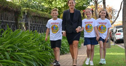 Event Card poster for National Walk Safely to School Day 2025