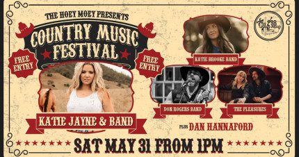 Event Card poster for Hoey Moey’s Country Music Festival | Coffs Harbour