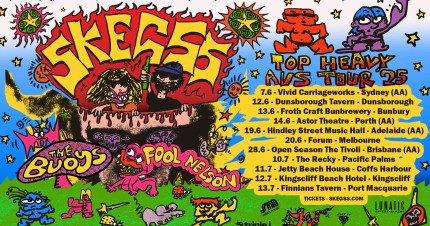 Event Card poster for SKEGSS – Top Heavy Aus Tour | Brisbane