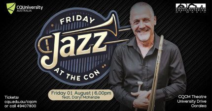 Event Card poster for Friday Jazz at The Con ft Daryl McKenzie | Mackay