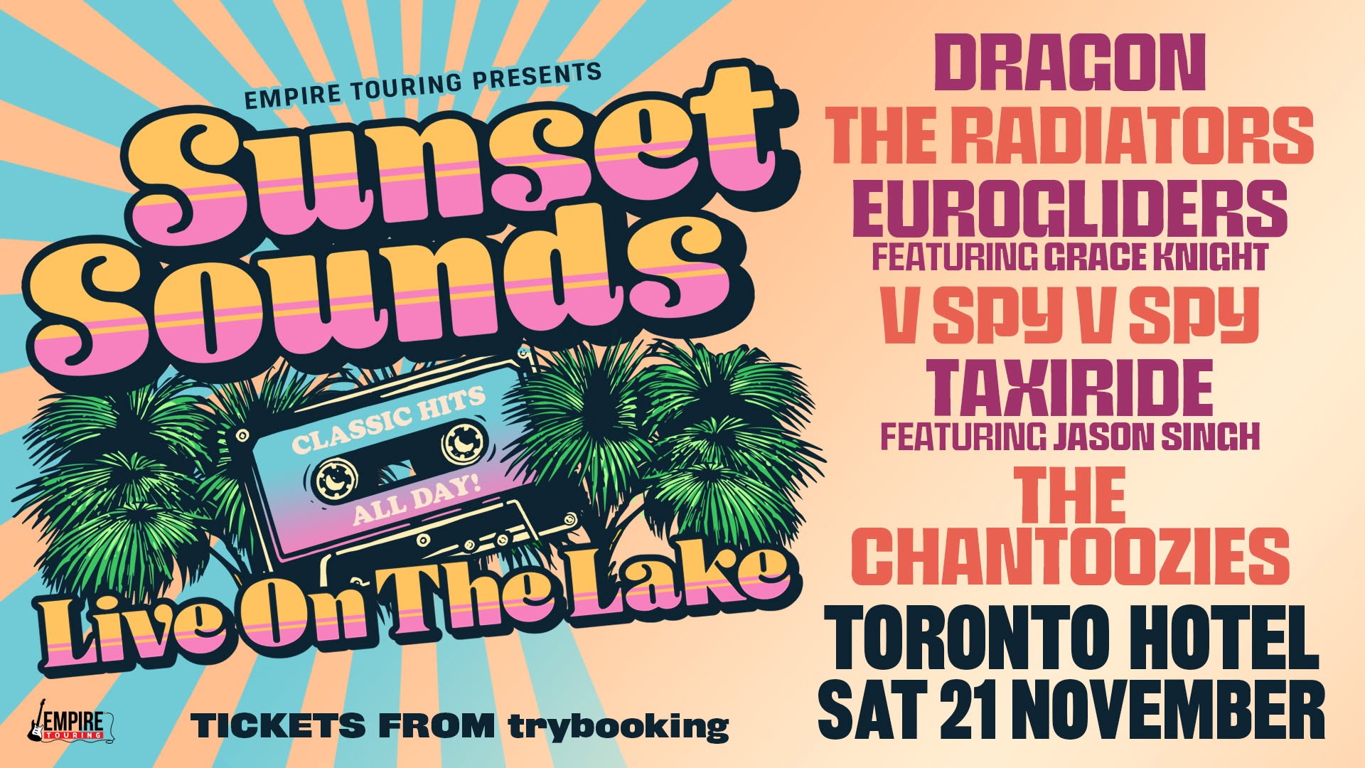 Event Poster for Sunset Sounds – Live On The Lake @ Toronto Hotel | EventsontheHorizon.com