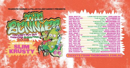 Event Card poster for The Bennies – ‘You Can’t Put Out This Fire’ Tour | Mackay