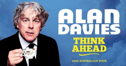 Event Card poster for Alan Davies – Think Ahead Tour | Thirroul