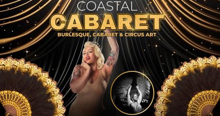 Event Card poster for Coastal Cabaret – Burlesque, Cabaret & Circus Art | Davistown