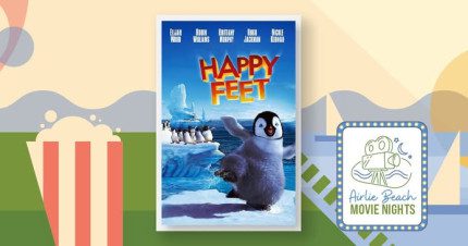 Event Card poster for Airlie Beach Movie Night – Happy Feet
