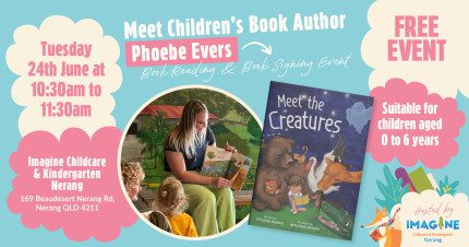 Event Card poster for Meet Children’s Book Author Phoebe Evers | Nerang