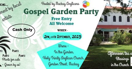 Event Card poster for Gospel Garden Party | Mackay