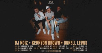 Event Card poster for DJ Noiz, Kenyon Brown & Donell Lewis (Live) | Mackay
