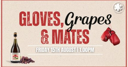 Event Card poster for Gloves, Grapes & Mates @ The Dispensary Mackay