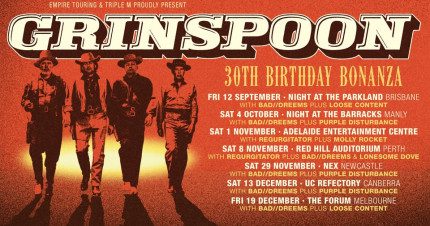Event Card poster for Grinspoon – 30th Birthday Bonanza | Adelaide