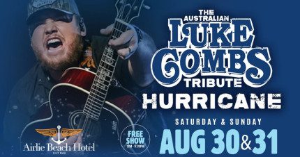 Event Card poster for HURRICANE – The Australian Luke Combs Tribute Show | Airlie Beach