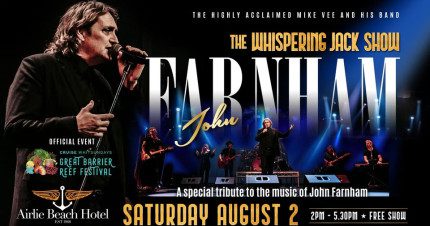 Event Card poster for The Whispering Jack Show | Airlie Beach Hotel