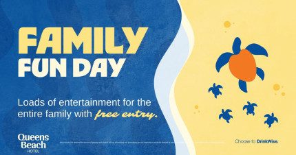 Event Card poster for Family Fun Day @ Queens Beach Hotel | Bowen