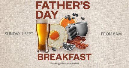 Event Card poster for Father’s Day Breakfast @ Terrigal Beach House