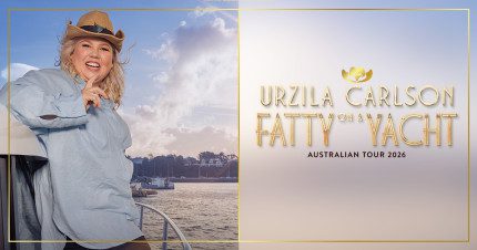 Event Card poster for Urzila Carlson – Fatty On A Yacht @ Wrest Point Hobart