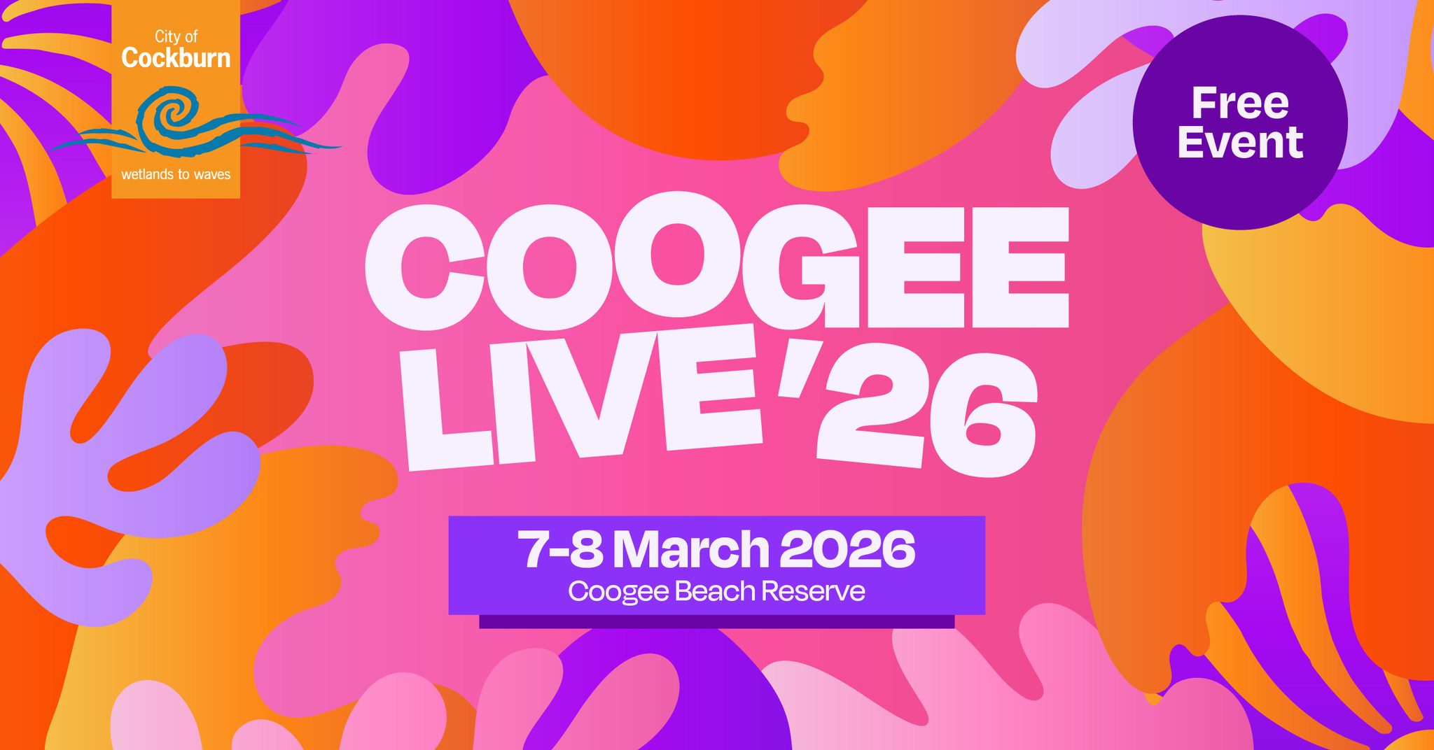 Event Poster for Coogee Live 2026 | EventsontheHorizon.com